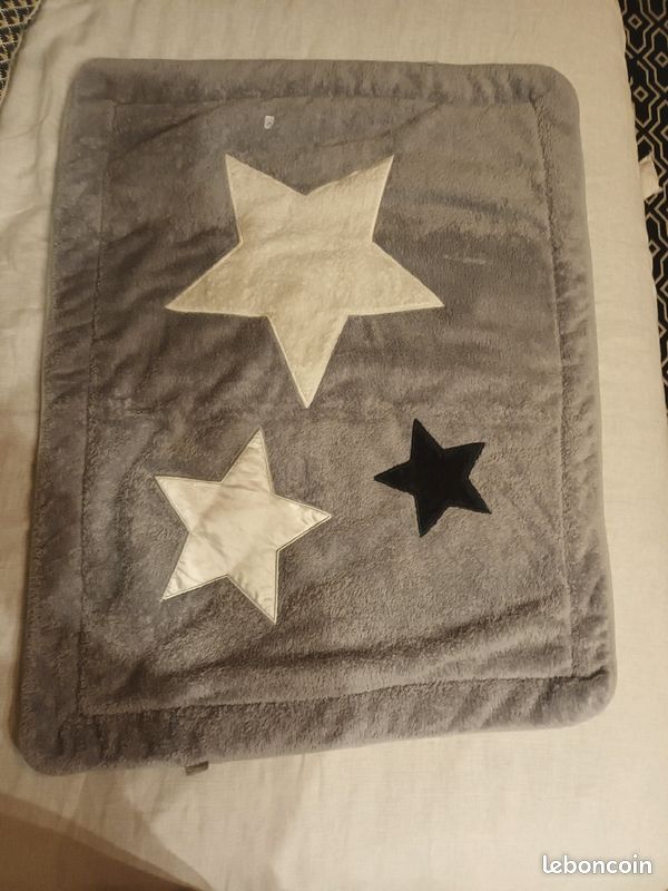 Bemini tapis de parc et de jeux pady softy et terry -gris (image 1)