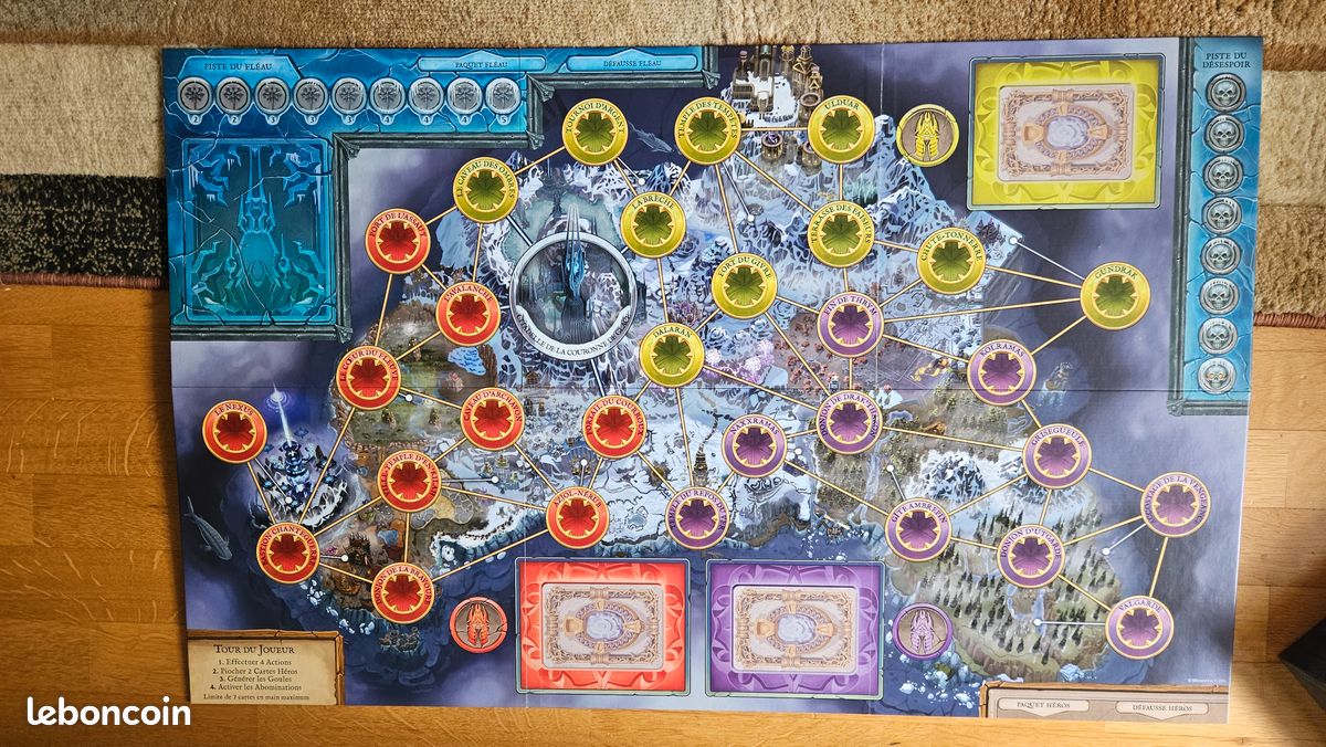 Jeu De Société World Of Warcraft Wrath Of The Lich King – Édition Pandemic Système Français – Occasion Très Bon état