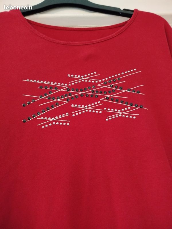 Sweat rouge dpm taille 38 très bon état (image 5)