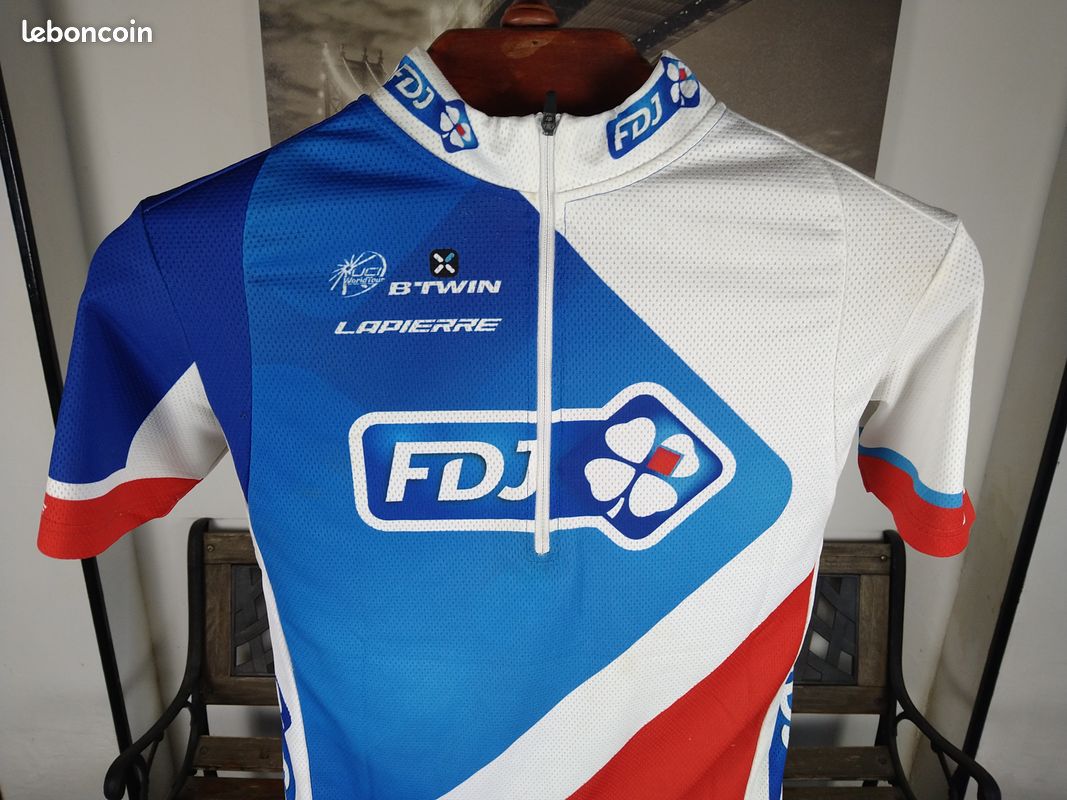 Maillot vélo cyclisme vintage FDJ Btwin Lapierre – The Sport Nuggets