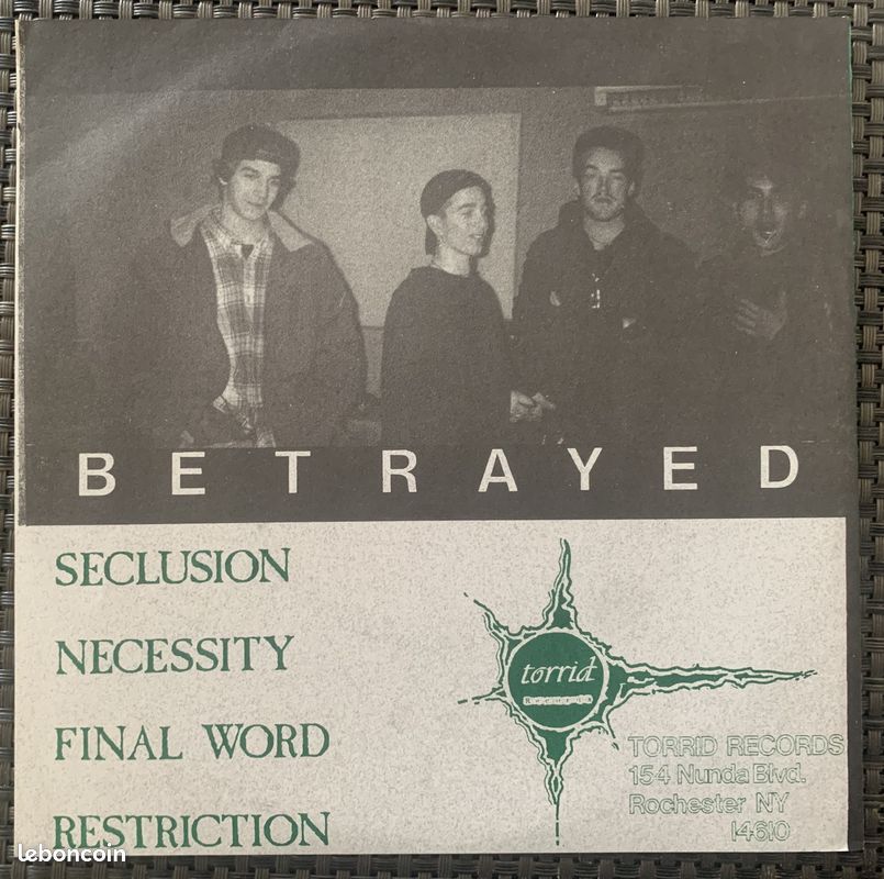 Betrayed – Betrayed 7" Hardcore Metalcore US 1991 (image 2)