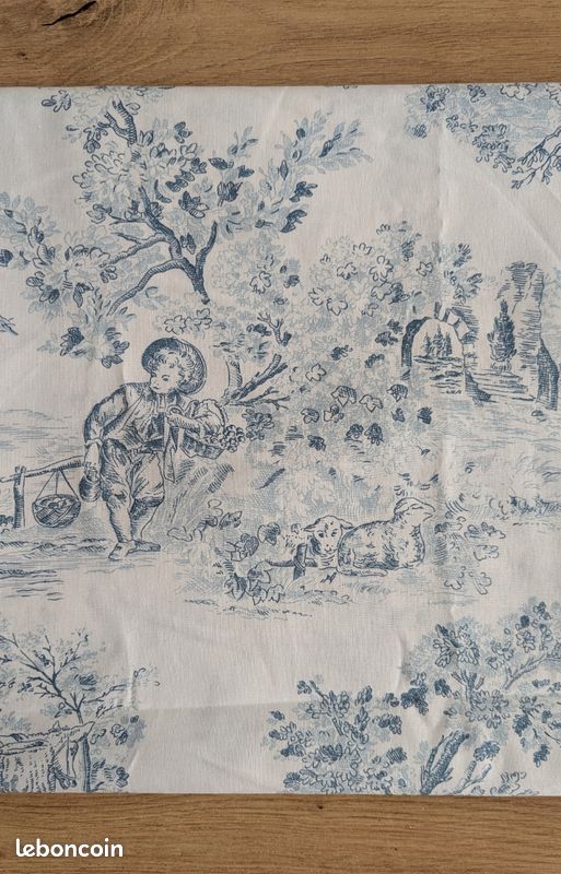 Tissus toile de jouy motifs champ70x145cm (image 1)