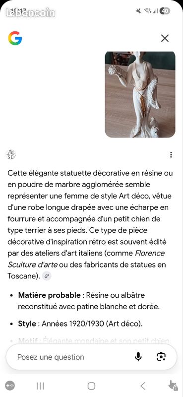 Statue art deco (image 3)
