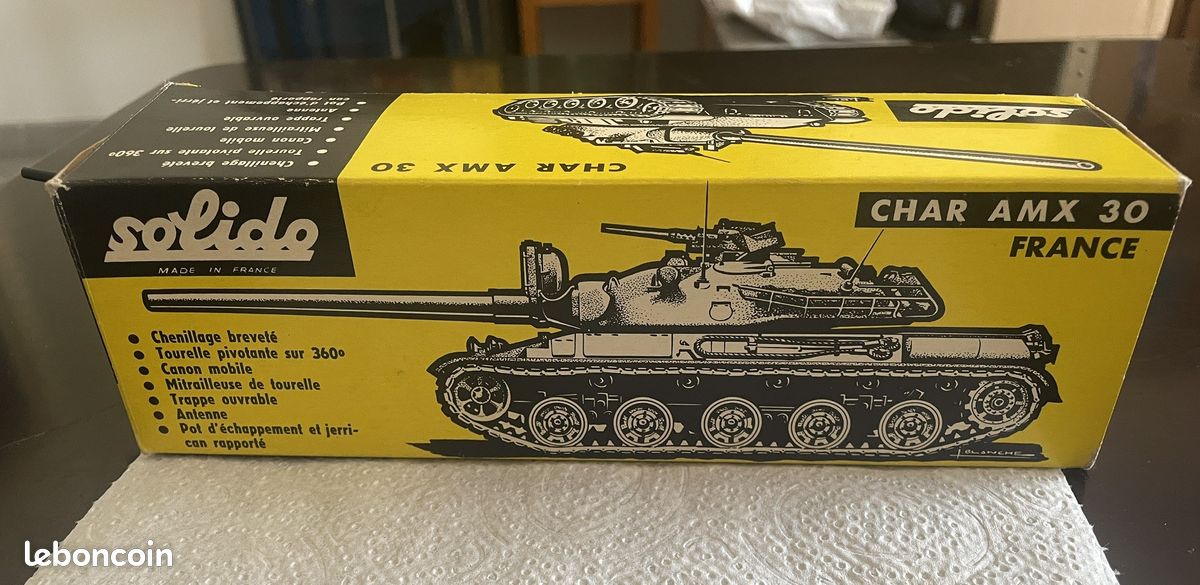 Boîte D'origine Vide Pour Solido 254 - Char AMX 10 (modèle Réduit)