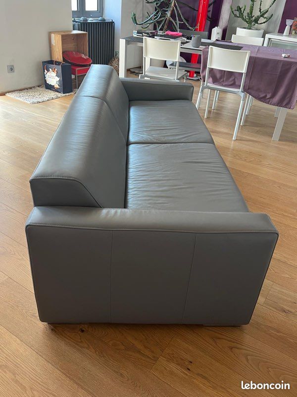 Canapé cuir contemporain 3 places (image 6)