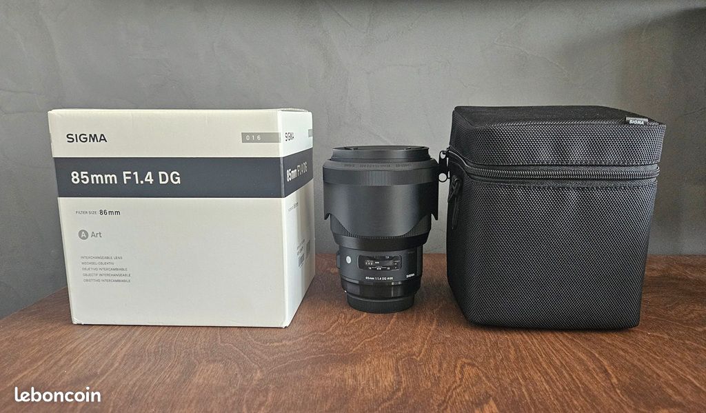 Objectif Sigma Art 85mm F/1,4 – Monture Canon EF – Neuf, Sous Blister
