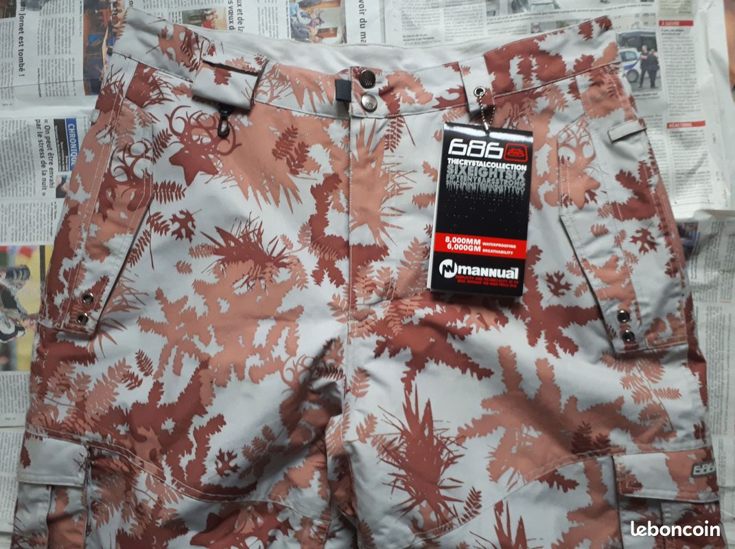 Pantalon ski / snowboard 686 Miltant tree camo T.XL (image 3)