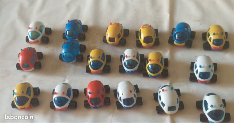 Lot De 5 Véhicules Miniatures Nesquik Vintage - Collection #4 Avec B-16, Kiki, Luxioles, OMO, Bonux - Occasion