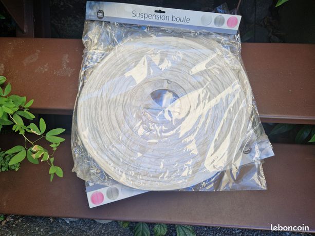 Lampion Boule Chinoise Blanche Diamètre 80 Cm - Décoration Suspendue Élégante Et Zen