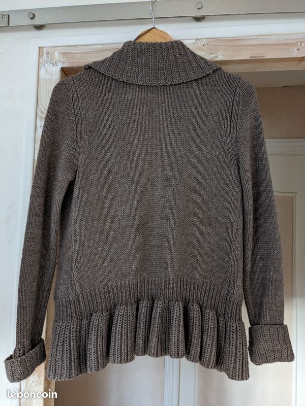Veste cardigan à basques (image 2)