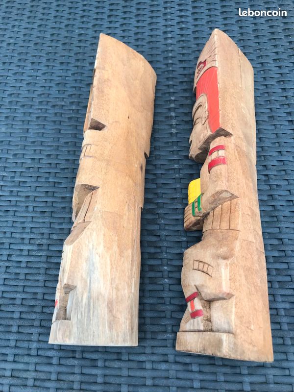 Statues en bois indiens vintage (image 3)
