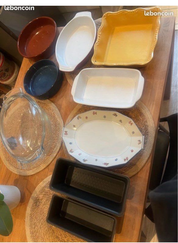 Plat De Cuisson Céramique Empilable Grand Format - Plat à Lasagnes & Tarte Coloré