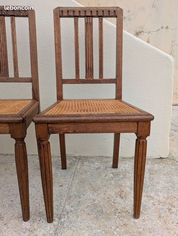 4 chaises cannées (image 6)