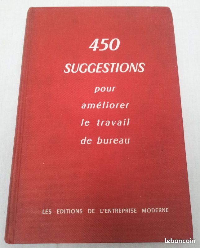 Livre 450 suggestions pour améliorer le travail de bureau (image 1)