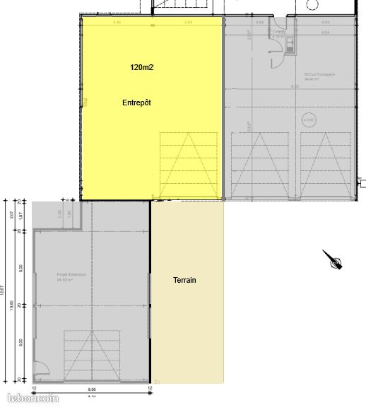 Local commercial 1 pièce 120 m² · à Gilly-sur-Isère · 120 m² · 1 250 €