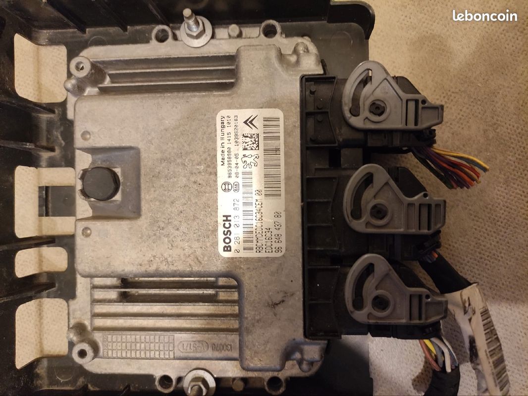 Calculateur Moteur Décodé Peugeot Citroën 1.6 HDI EDC16C34 - Référence 0281013872 - Occasion