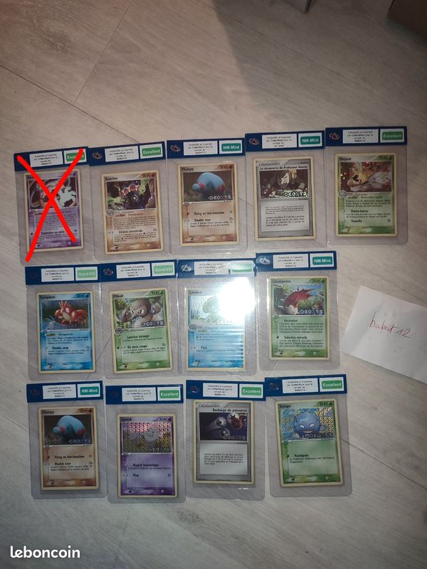 Cartes Pokémon ex Deoxys pré gradées (image 1)