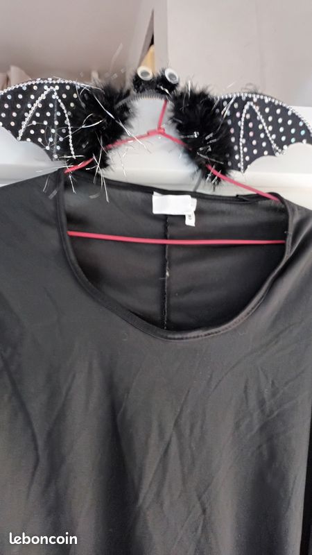 Déguisement robe noire halloween carnaval sorcière (image 1)