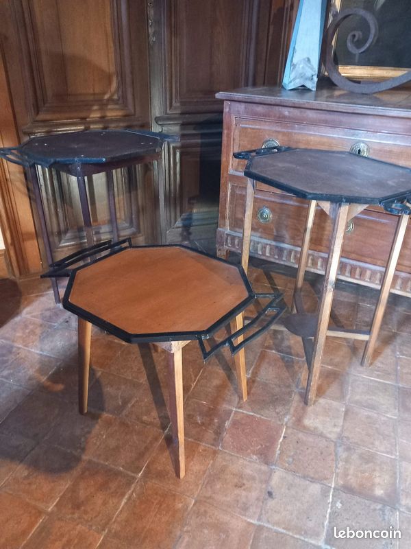 3 tables 1930 Art déco (image 1)