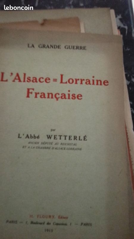 Alsace lot livres guerre (image 6)