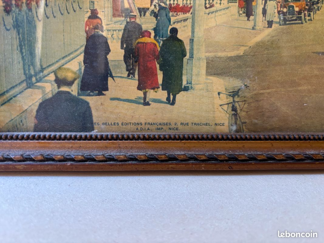 Vue de Nice 1930 impression promenade des Anglais (image 2)