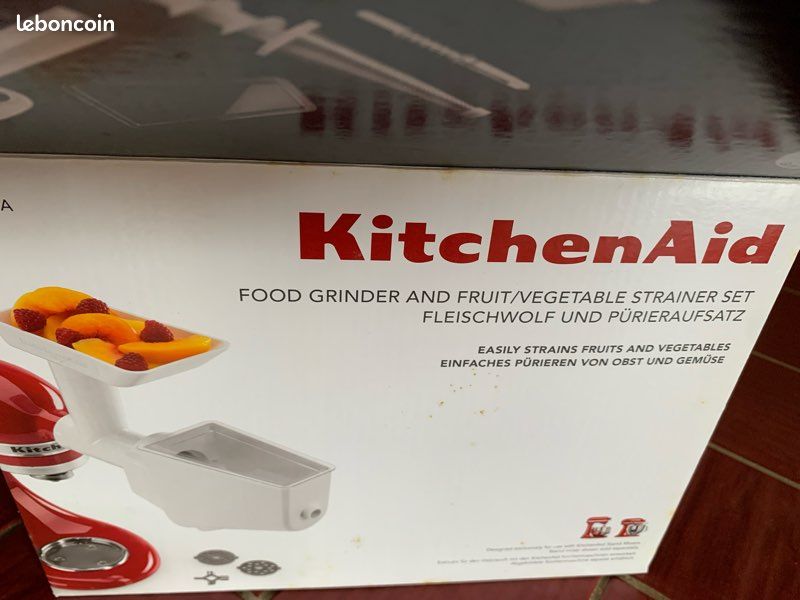 Ensemble kitchenaid hachoir et passoire à fruits et légumes neuf (image 16)
