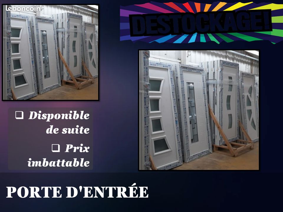 Porte d'entrée PVC stockDAHAN (image 2)