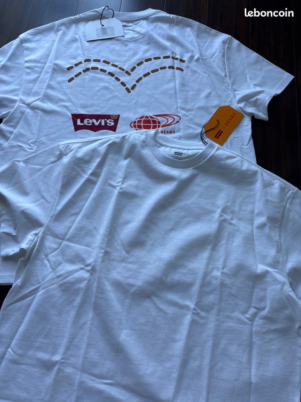 Lot de 2 T-shirts Levi’s × BEAMS – NEUFS avec étiquettes (image 3)