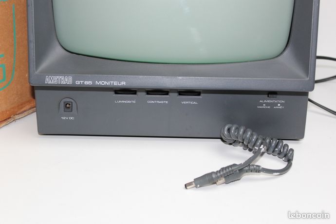 RARE ECRAN MONITEUR Gt 65 AMSTRAD CPC 464, 664, 6128 Monochrome TESTE