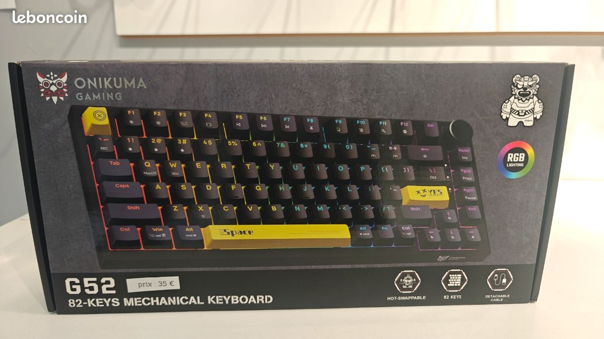 ⌨️ Clavier Gaming Mécanique - Onikuma G52 (image 1)