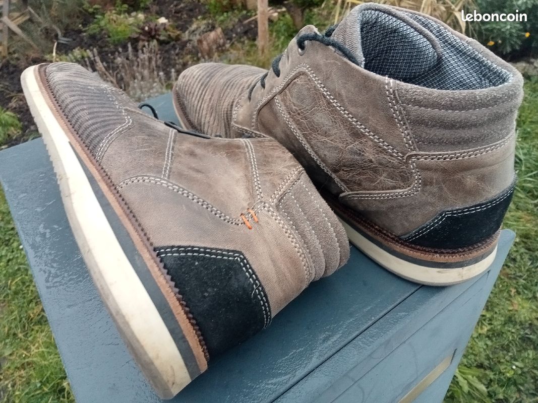 BULLBOXER (PRIX AU TOP), Superbes Chaussures ...de ville "habillées" pointure 45... Greige pour ...vous (image 6)