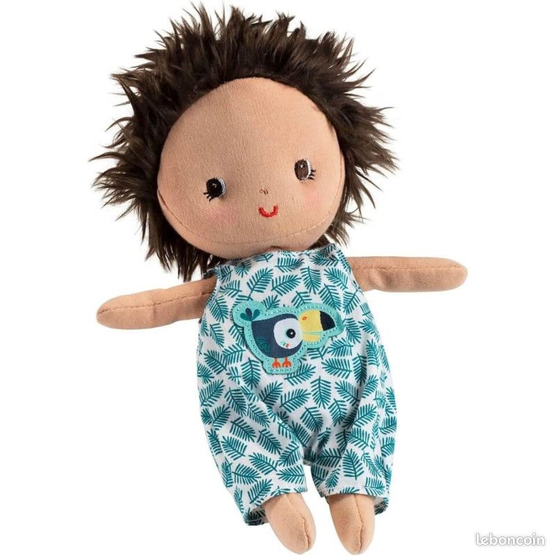 LILLIPUTIENS Bébé Anaïs Avec Couffin – Poupon Tissu 22 Cm, Accessoires, Vêtements Amovibles, Dès 12 Mois – Jeu D’Imitation Et Éveil