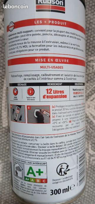 Mousse expansive Rubson (image 2)