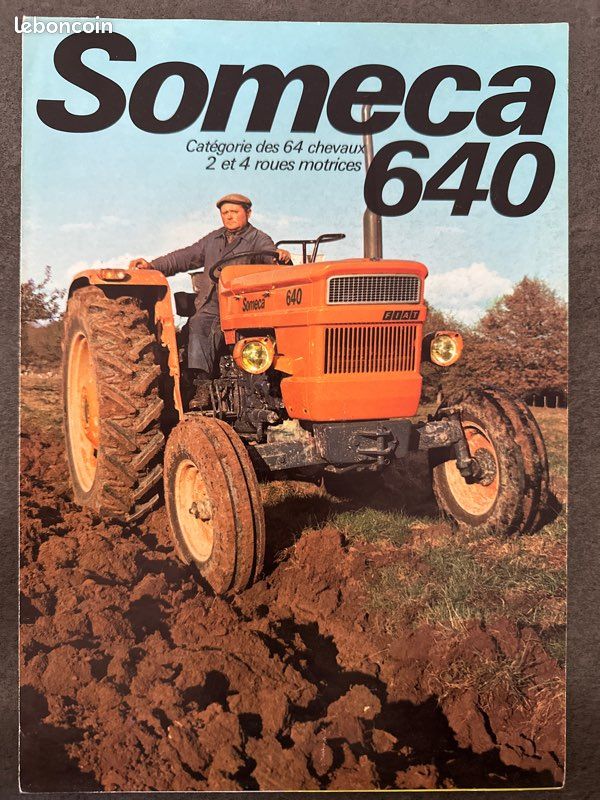 Brochure prospectus tracteur Fiat someca 4 pages (image 1)