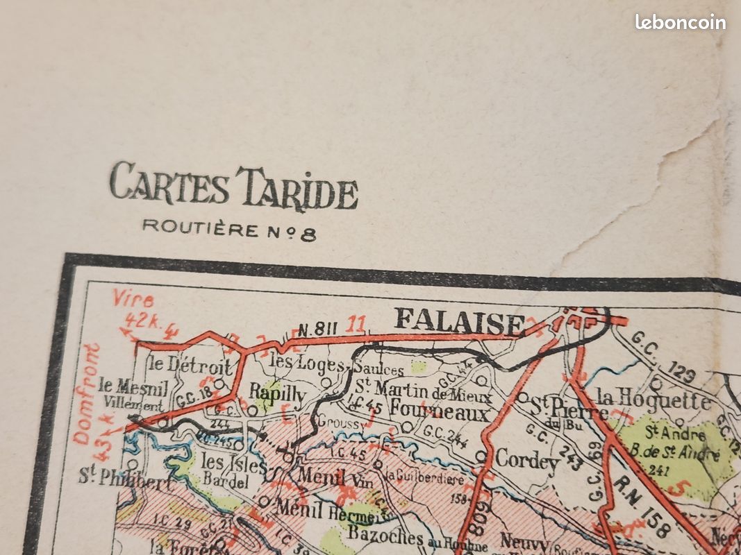 Cartes Routières - CARTE ROUTIERE TARIDE N°12 TOURAINE BERRY