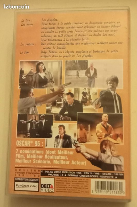 Pulp Fiction - K7 Vidéo (VHS) (image 2)