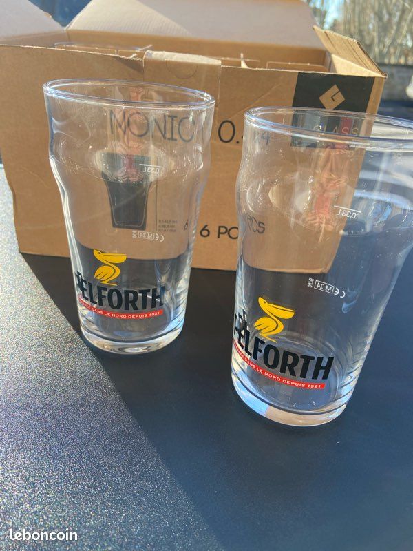 Lot verres à bière Pelforth (image 1)