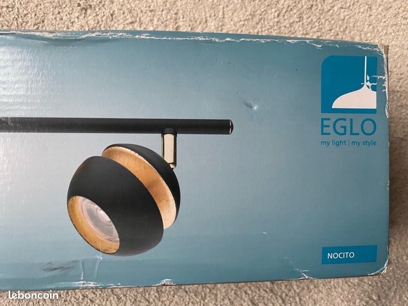 Eglo-Plafonnier LED noir-or Nocito-Réf-3031815 (image 6)