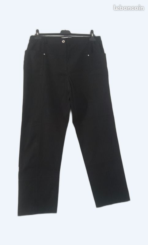 Pantalon noir léger t 46 (image 1)