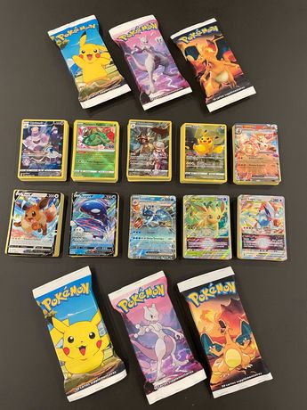 Carte Pokémon Française 55 Pièces De Cartes En Or Lettres Dorées