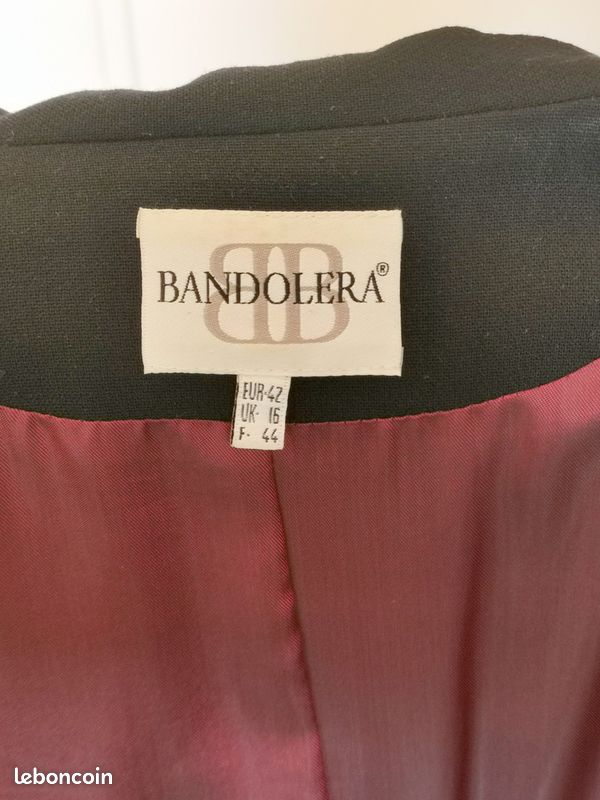 Longue veste noire - marque Bandorela - T.44 (image 3)
