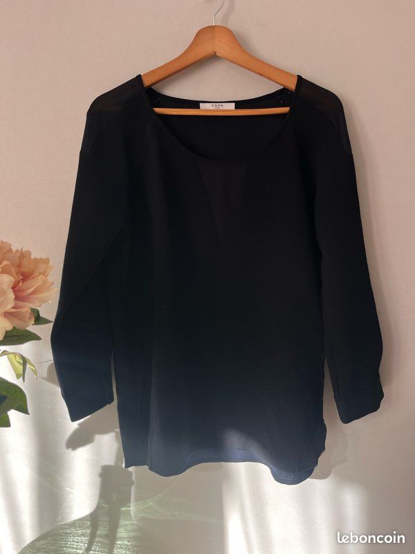 Haut Zapa Dentelle Orange - Taille 36 Femme - Occasion Très Bon état