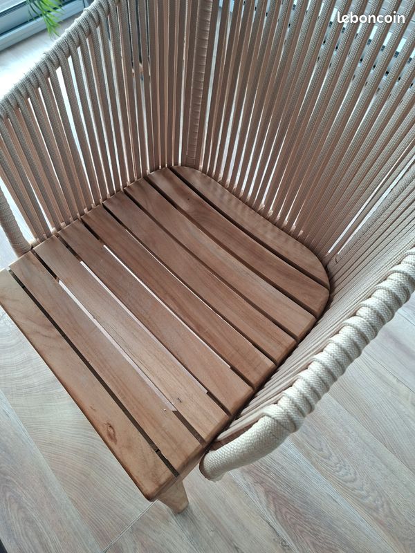 Fauteuil en teck 120 l'unité (image 6)