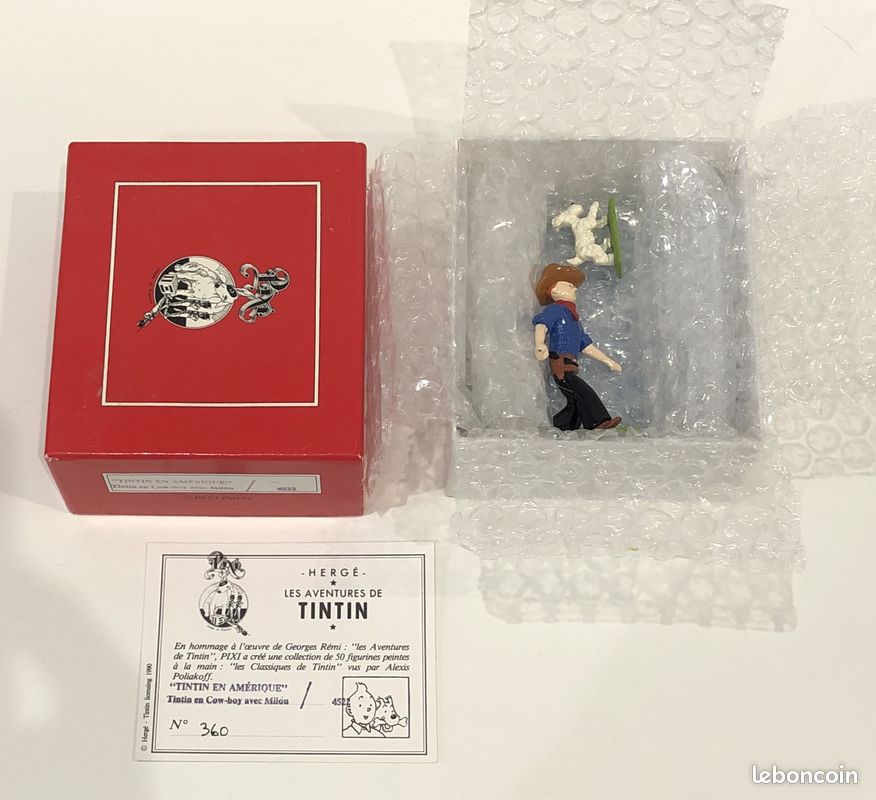 Pixi N.4543 Tintin Cowboy E Milou A Cavallo Tintin IN America 1993