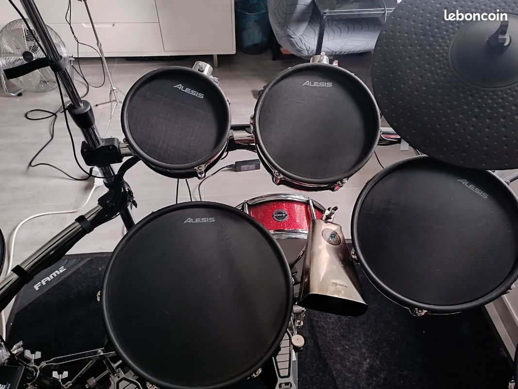 Batterie électronique Alesis Strike + ampli Peavey et accessoires Gibraltar/Pearl (image 2)