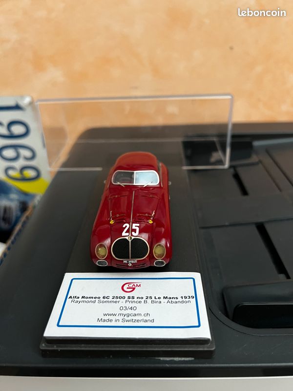ALFA ROMEO 6C 3000 CM #23 24H LE MANS 1953 K. KLING F. RIESS 1/43 SPAR
