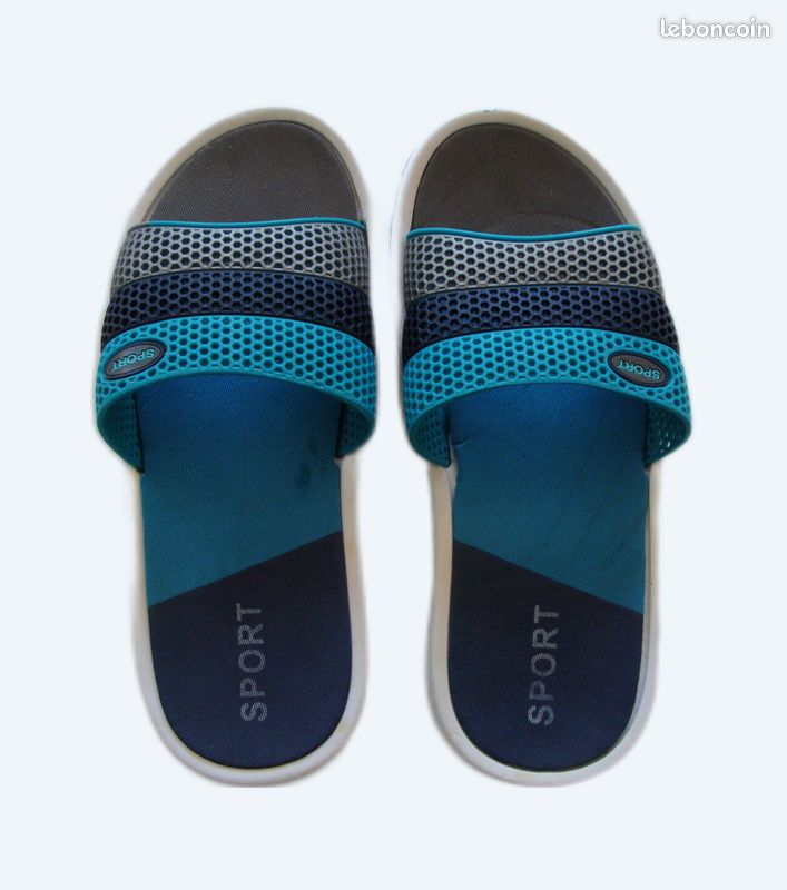 Claquette T 40 bleu et grise (image 1)