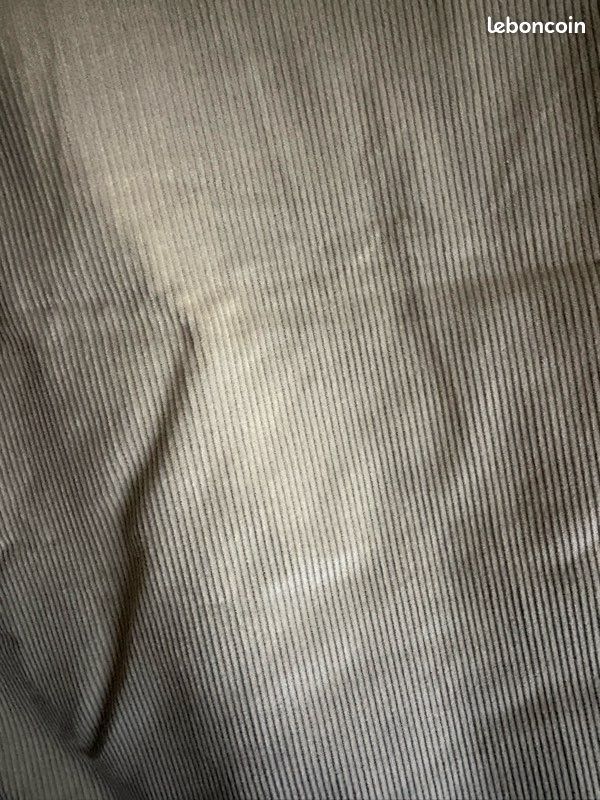 Coupon Tissu velours côtelé 154cmx156cm beige (image 1)