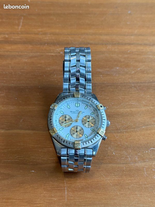 Montre Sport Chronomètre Yonger & Bresson - Occasion, Bracelet Complet, Thème Sportif