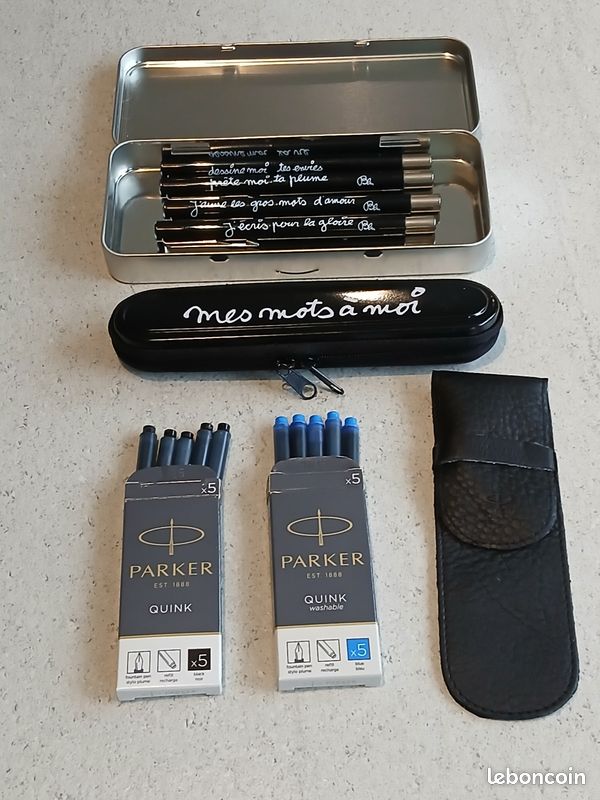 Étui Stylo Parker Collector Ben Vautier - Semi-rigide En Aluminium Noir - Neuf Sans Emballage